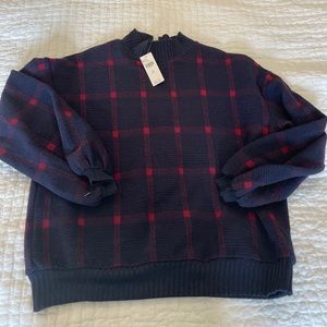 Anthropologie mock neck top. Size XS. NWT.